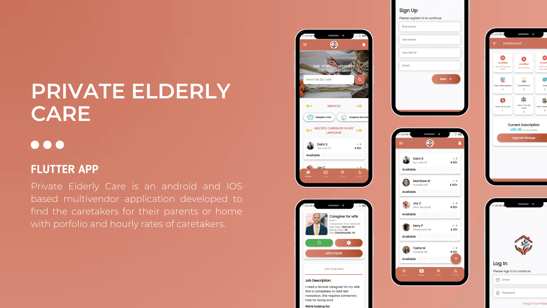Private Elderly Care - Android | iOS